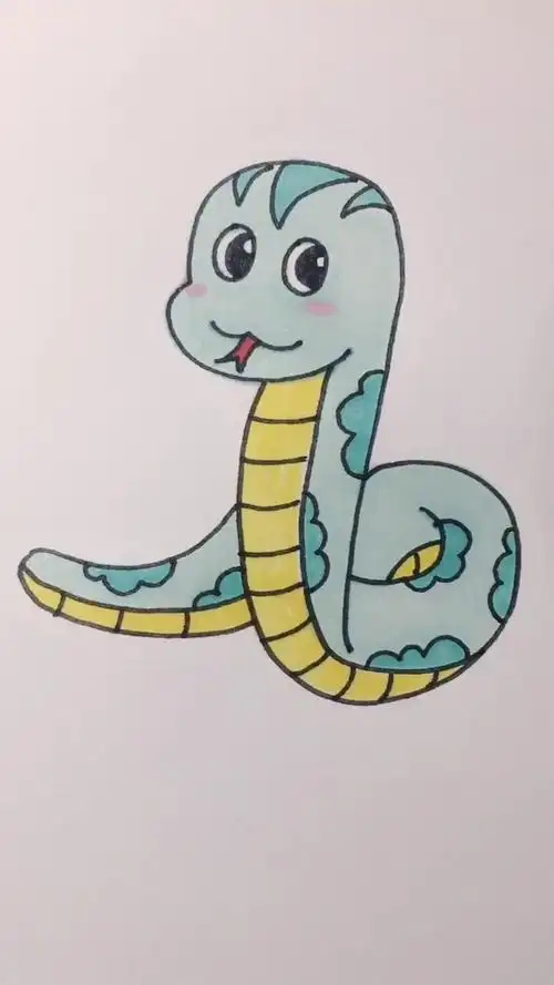 如何画小蛇简笔画?
