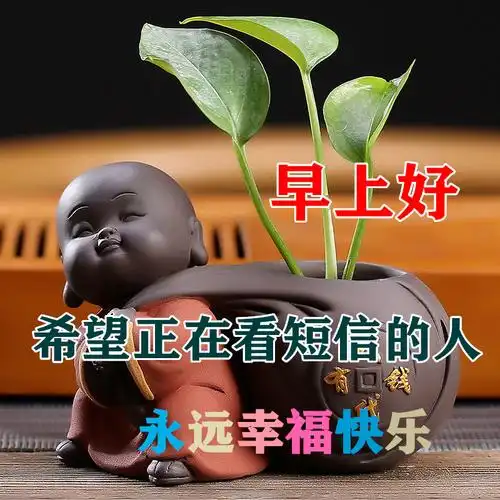 创意好看的佛系早安早上好图片带祝福语 免打字朋友圈早上好问候祝福