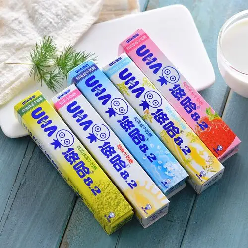 uha悠哈味觉糖果特浓牛奶糖抹茶喜糖悠哈奶糖40g08解馋休闲