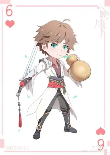 新鲜的q版小李白出炉了～_王者荣耀李白平涂q版求点评头像插画绘画