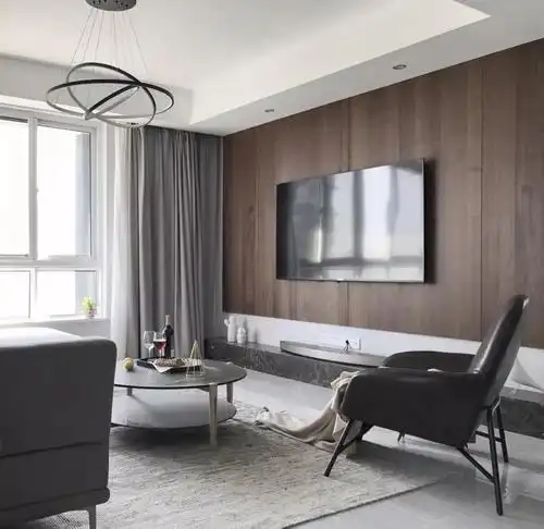 看完这几款电视背景墙,终于明白为何原木风这么火了!