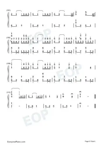 所念皆星河-cmj双手简谱预览6-钢琴谱文件(五线谱,双手简谱,数字谱