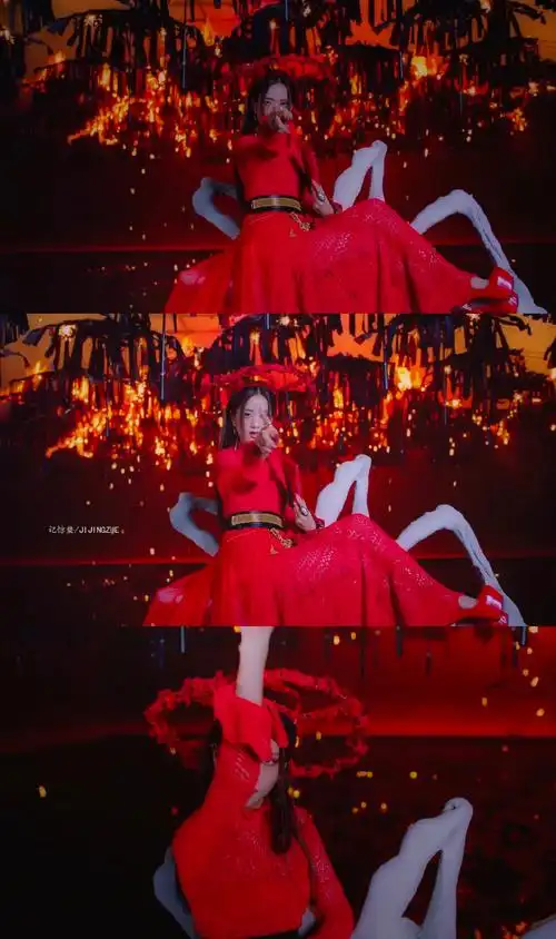 金智秀红衣造型