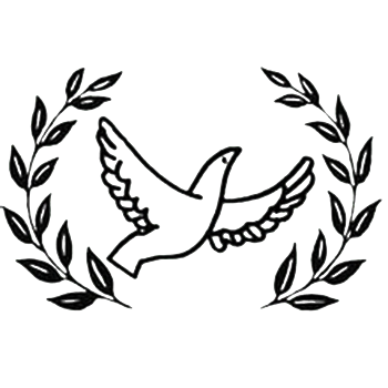 和平鸽橄榄枝花环