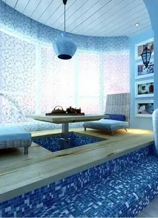 半圆形飘窗地台-谷居家居装修设计效果图