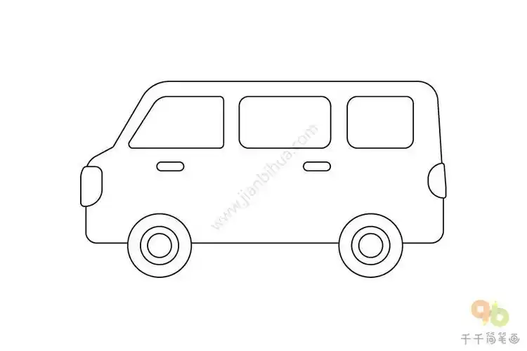 漂亮的黑色汽车简笔画汽车简笔画,汽车简笔画图片,汽车简笔画彩色