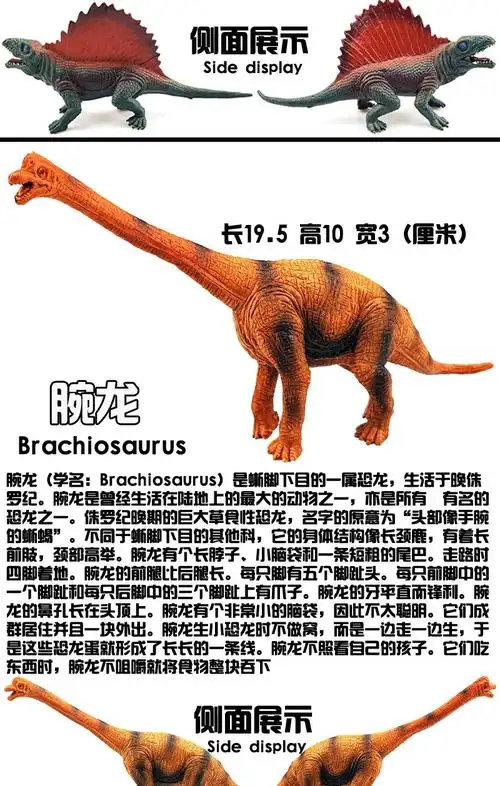 万龙恐龙 侏罗纪世界万龙恐龙儿童腕龙恐龙玩具仿真动物模型卡片男孩