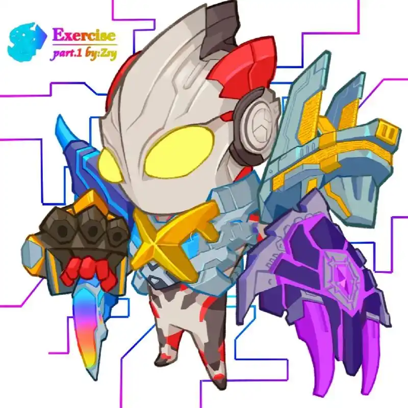 【q版艾克斯奥特曼】 外用需要标明出处