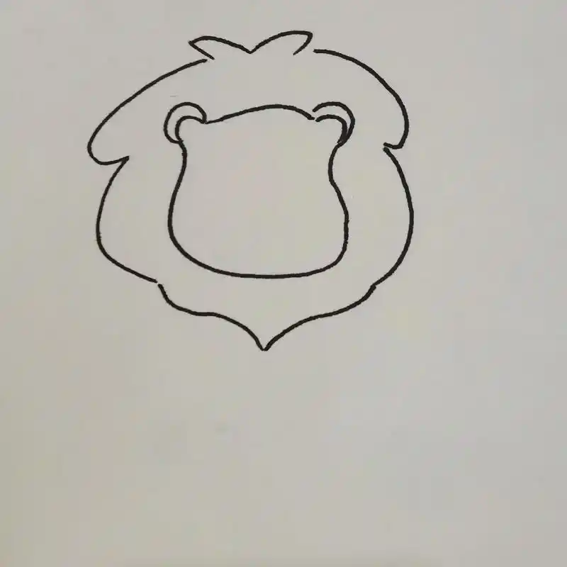狮子简笔画