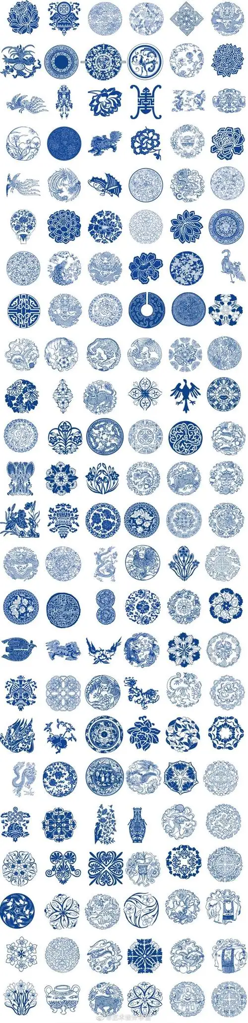 传统青花图案纹样676767