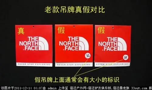 乐斯菲斯冲锋衣真假鉴别之四—tnf吊牌篇