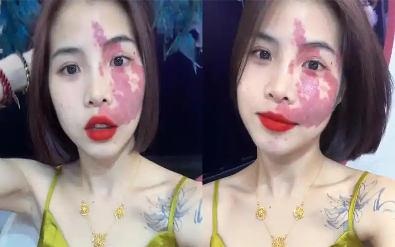 女子脸上长胎记大方秀出视频,留利落短发又美又飒:眼神充满自信