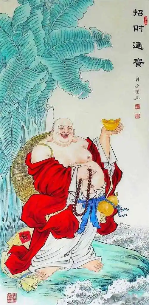 一组开心弥勒佛,祝你笑口常开!