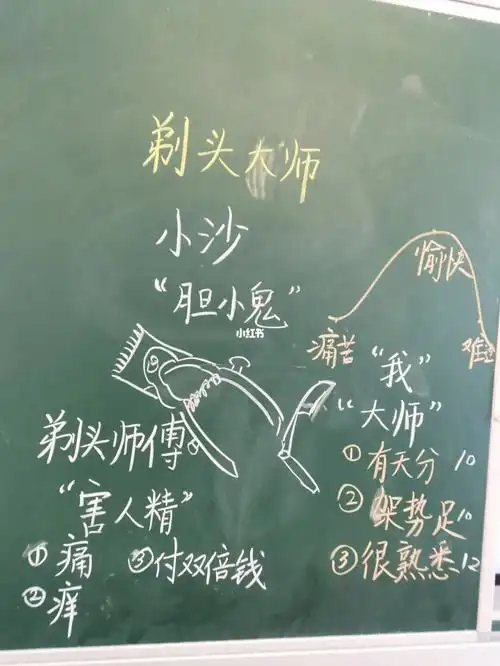 三下剃头大师板书