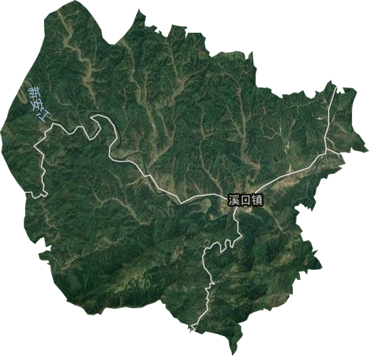 溪口镇高清卫星地图