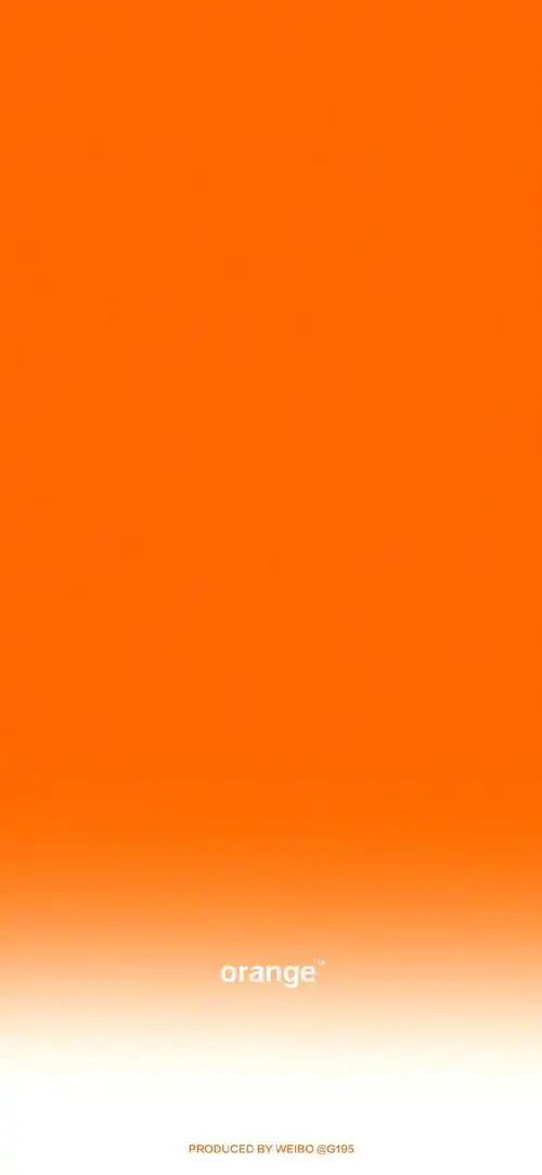 纯色壁纸锁屏聊天背景黄色橙色crg195