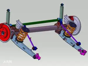 面包车后桥结构设计