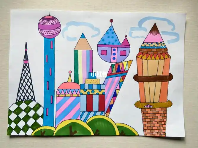 三年级美术作业未来的建筑