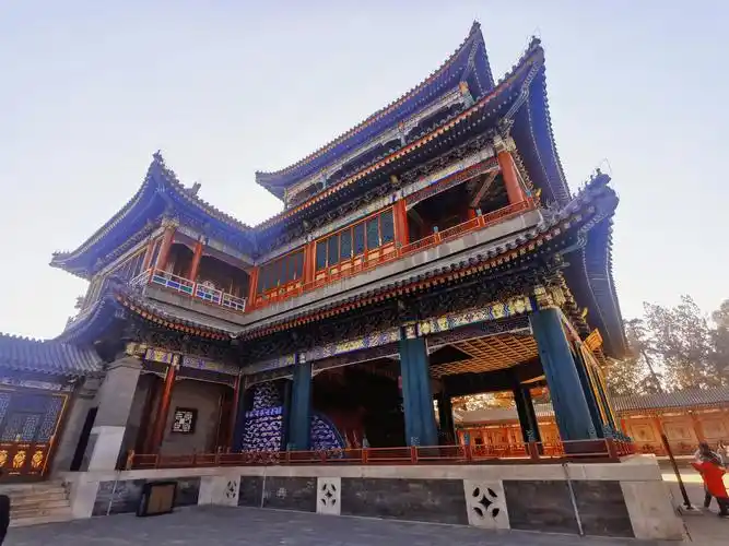 古色古香颐和园大戏楼