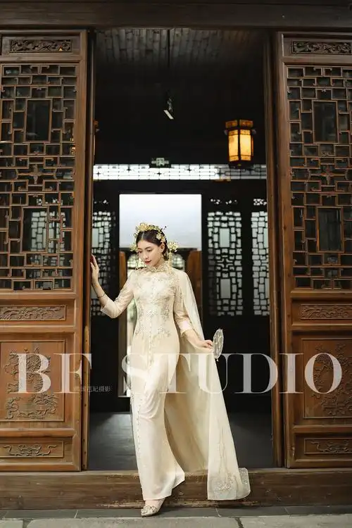 【新中式婚纱照】改良版旗袍园林风