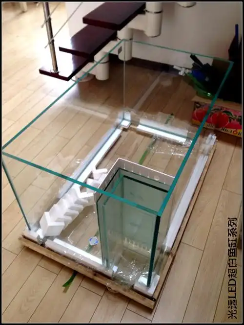 超白鱼缸 金晶超白玻璃 草缸 海水缸 直角溢流底滤设计