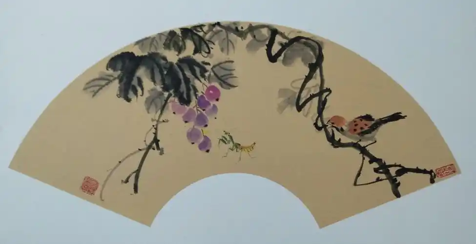 鸟语花香,蝶舞蜂飞一一李永杰扇形小品集