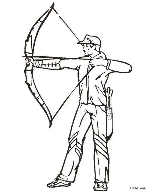 射击-简笔画图片-儿童资源网手机版