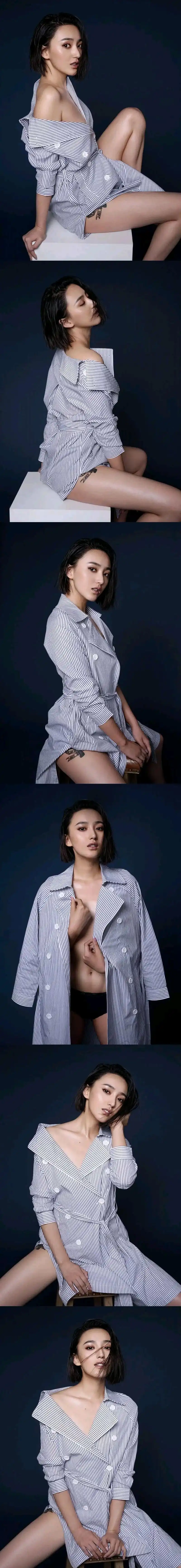 90后美女明星艾晓琪真空上阵私房人体艺术写真高清图片,她是一位备受