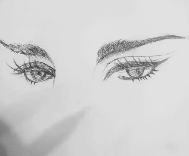 古风美男眼睛临摹,眼睛绘画