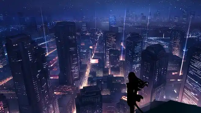 余欢欢风景星空城市动漫唯美侵删