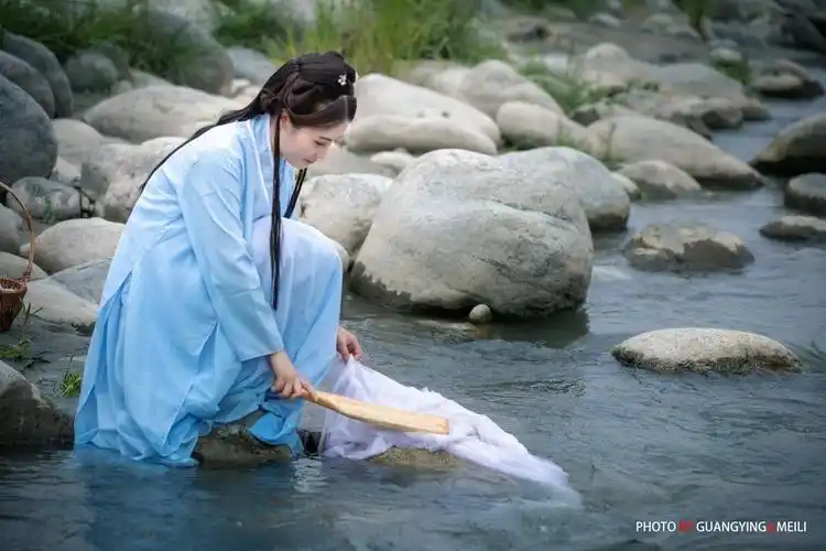 西施浣纱--古风人像