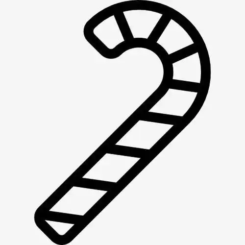 圣诞节拐杖糖图标装饰