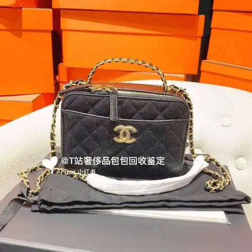 奢侈品包包回收chanel新款手柄黑金相机包
