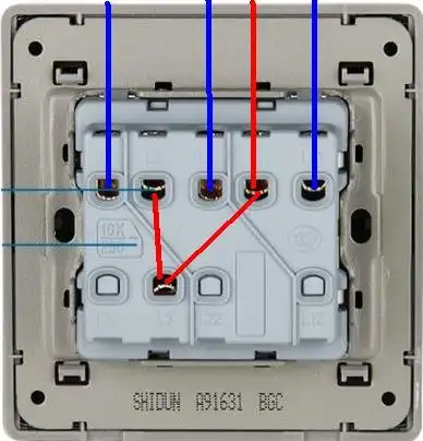 三开单控开关,我要怎么接线,好多孔不知道怎么接了?