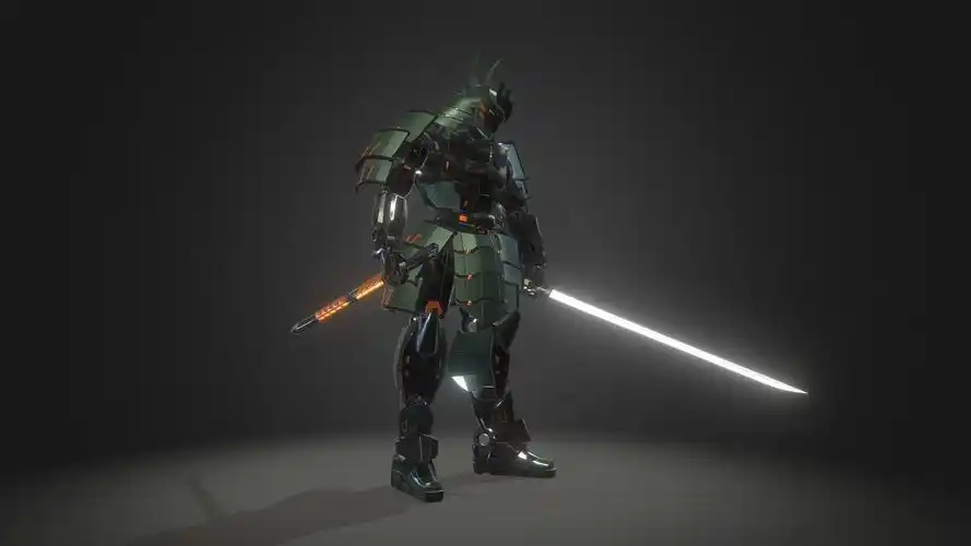 搬运一个机甲武士模型