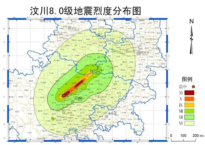 又称"汶川大地震",发生于北京时间2008年5月12日14时28分4秒,震中位于