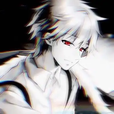 黑白系动漫男生头像