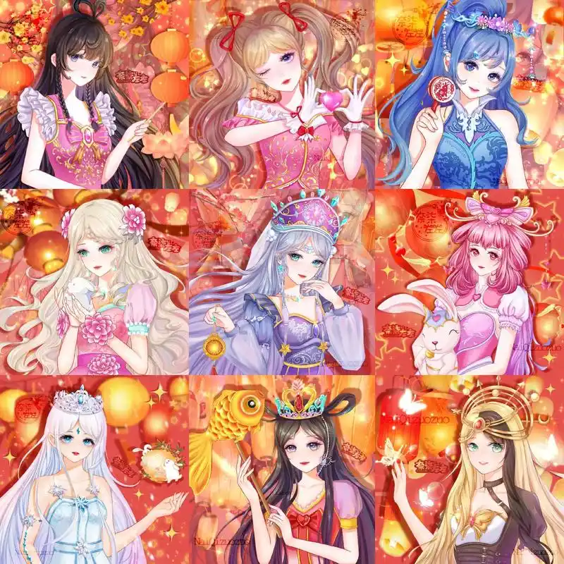 叶罗丽精灵梦系列新年头像九宫格