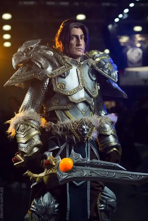 魔兽国外玩家精品cos分享联盟国王乌瑞恩瓦里安