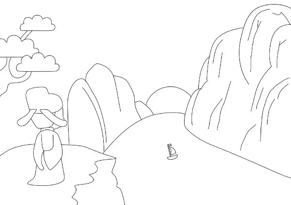 诗配画 | 望天门山李白 | 绘画与朗诵 96望天门山古诗配画,天门山就