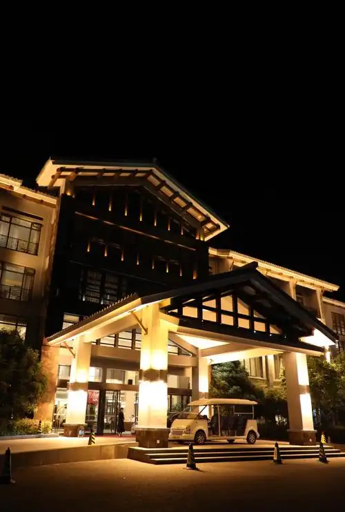 天目湖御水温泉度假酒店的夜晚.