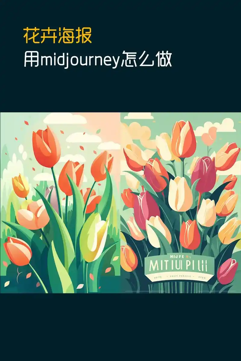 ai绘画-春季海报.今天用midjourney尝试做一下春天 - 抖音