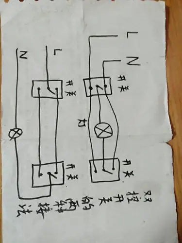 双控开关带插座怎么接相 需图片