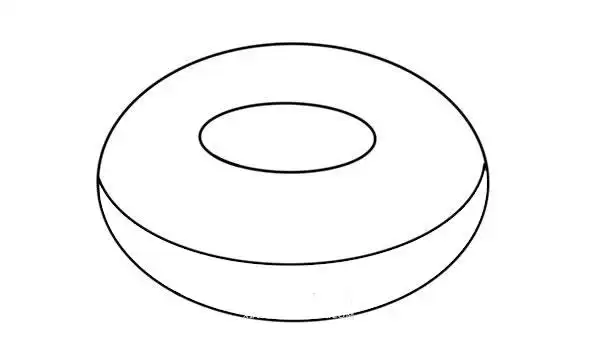 巧克力甜甜圈简笔画画法步骤图片