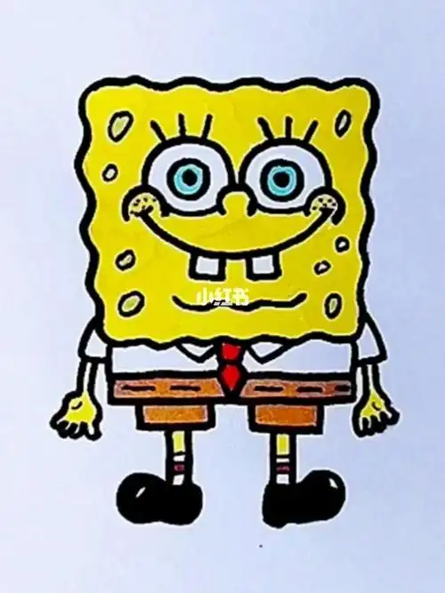 5个c画海绵宝宝简笔画