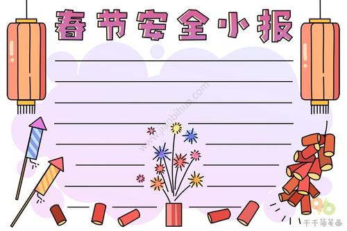 2021最新春节安全手抄报