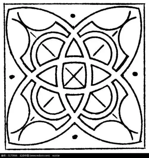 对称组合图形简笔画