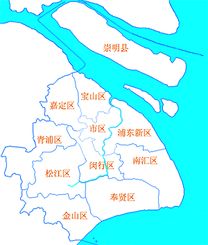 上海地图(新华资料)