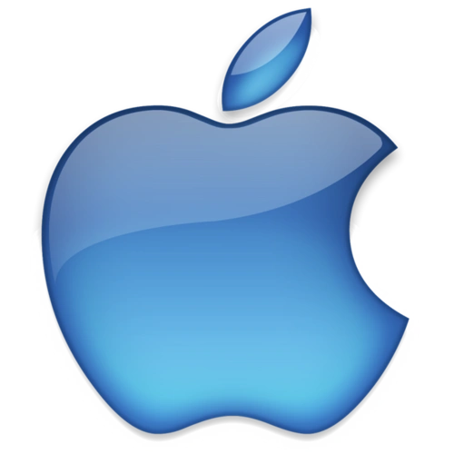 蓝色苹果logo