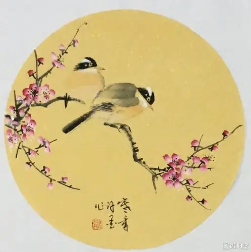 圆型国画小品欣赏